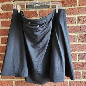 Ideology Womens Black Active Stretch Skort 3X Pickleball Golf Walking Workout